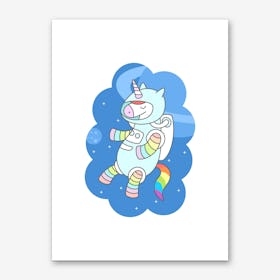 Unicorn Astronaut Art Print