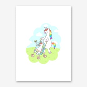 Unicorn Mama Art Print