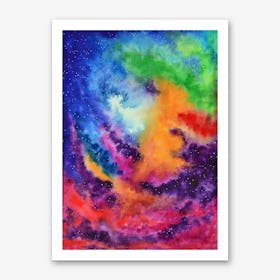 Colors of the Unicorn Island Art Print