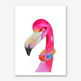Flamingo Colors Art Print