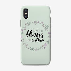 Happiness Blooms From Within Phone Case