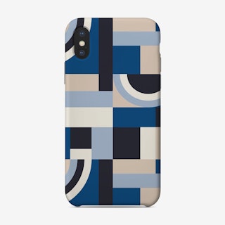 Classic Blue Blocks Phone Case