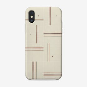 Minimal Rustic Tiles 01 Phone Case