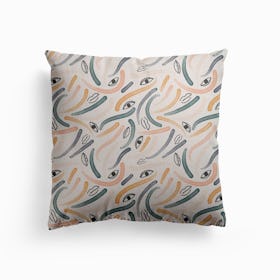 Makeup Swatches Pattern Canvas Cushion