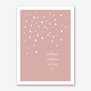 Twinkle Twinkle in Rose Gold Art Print