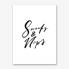 Snacks and Naps Art Print