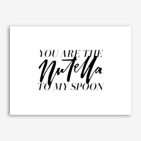 You Are the Nutella Couple Art Print