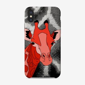 Giraffe Red Phone Case