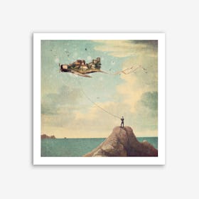 Just Another Kite Day Art Print