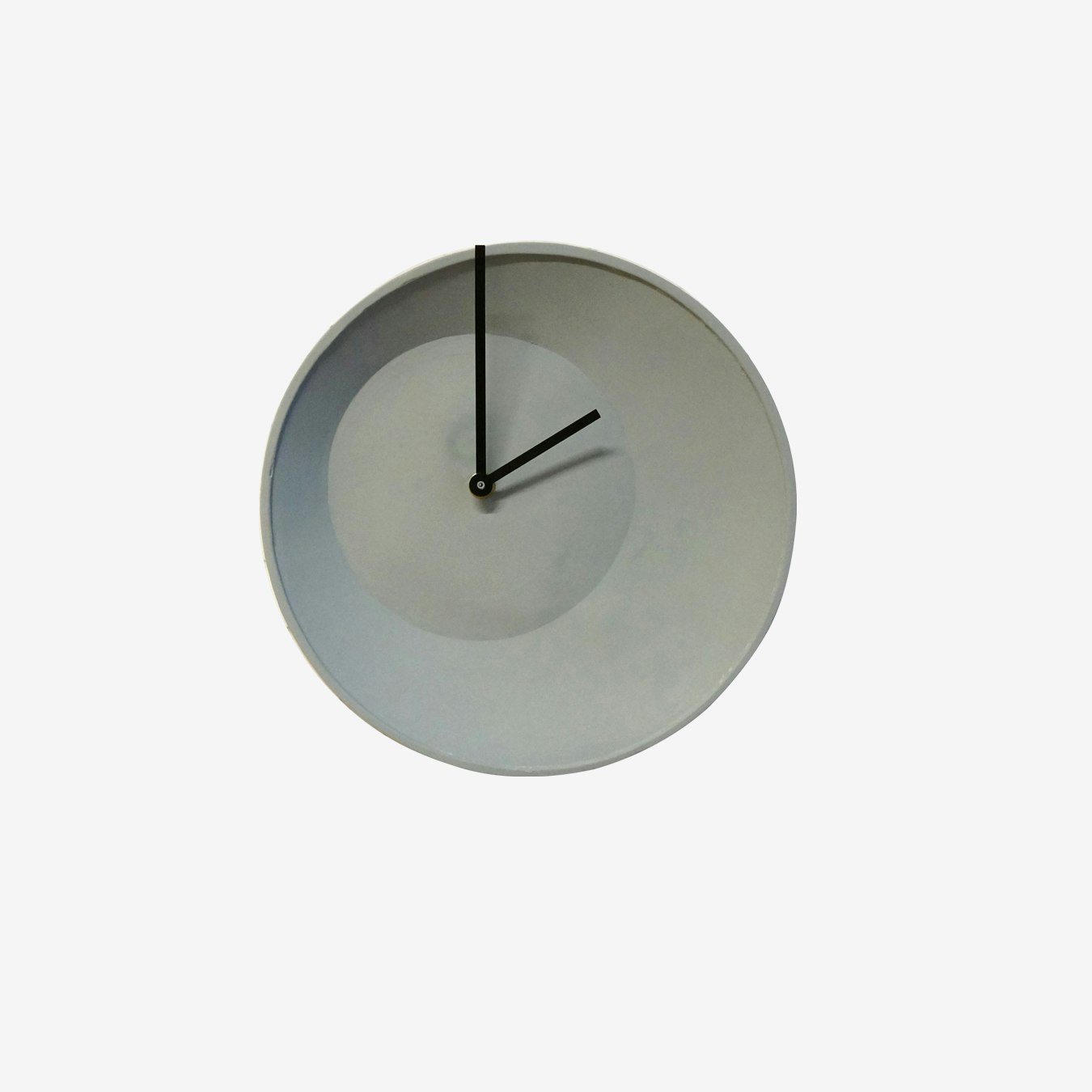 Grey Off Center Wall Clock Grey Off Center Wall Clock