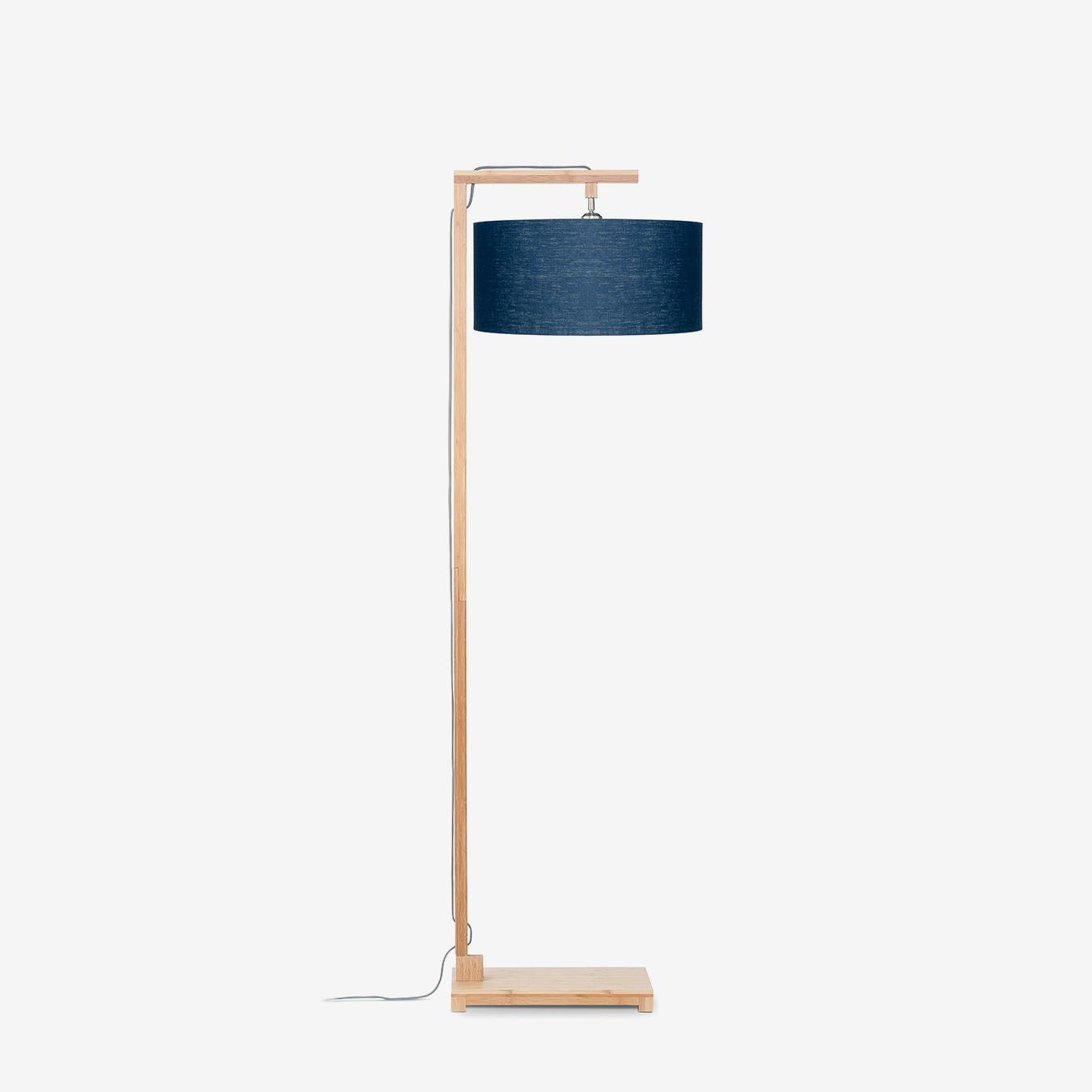 blue floor lamp