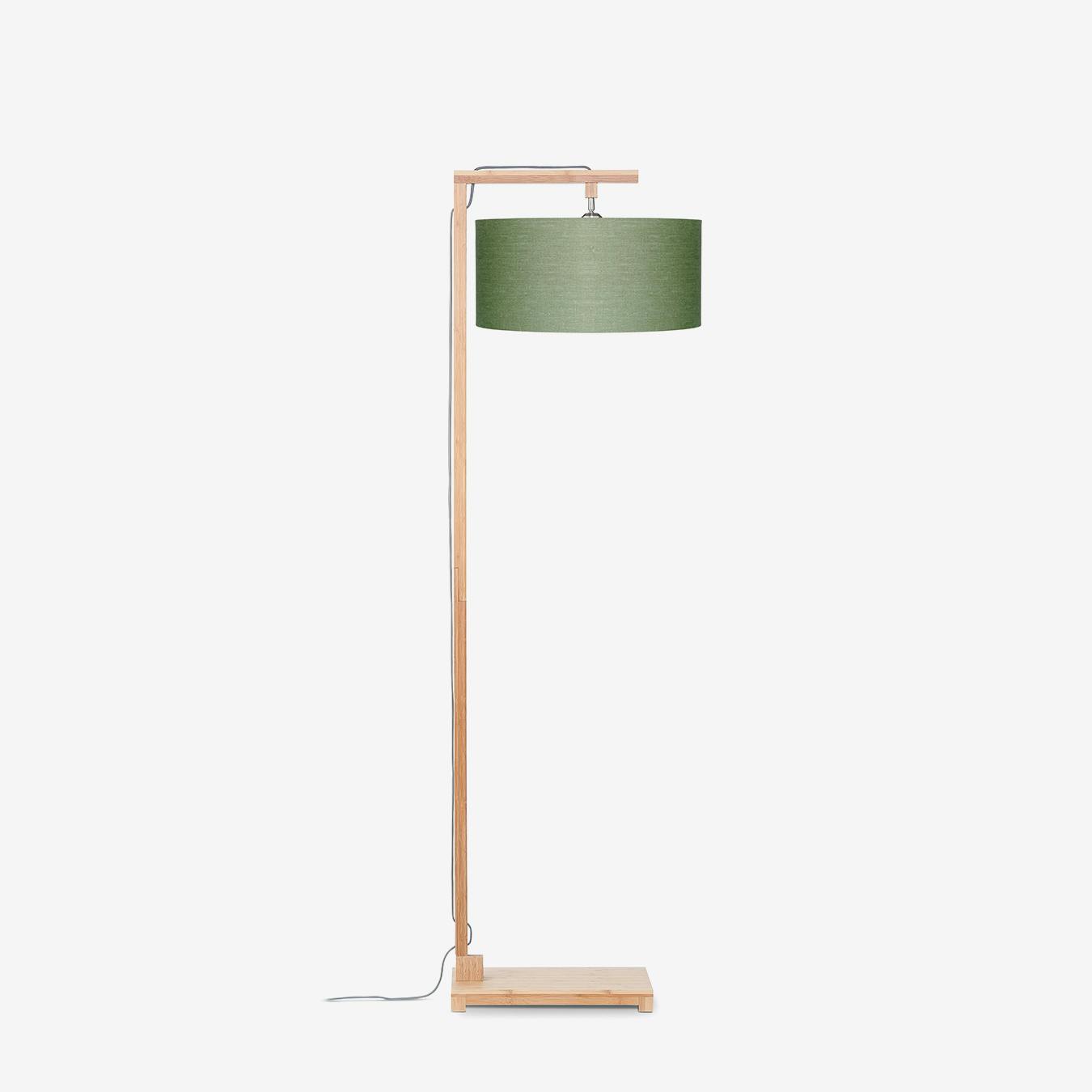 green floor lamp