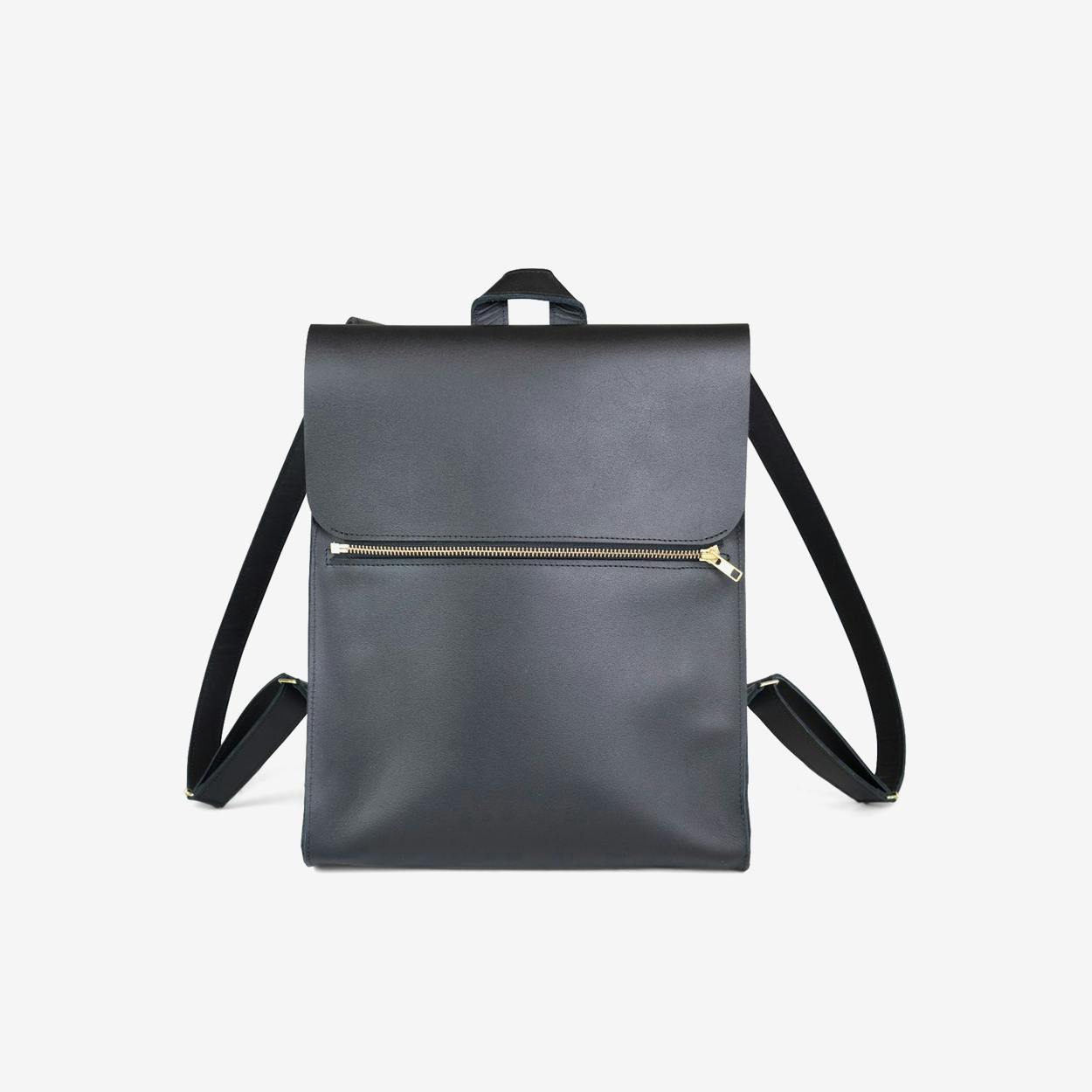 small black backpack