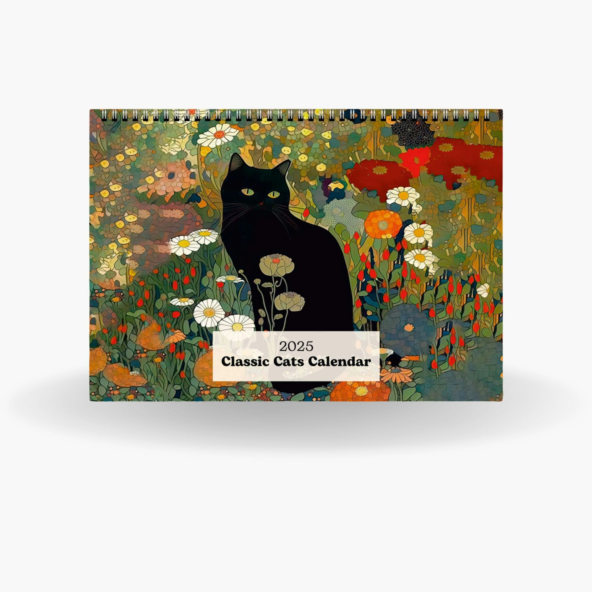 Classic Cats, 2025 Wall Calendar Landscape by Peaches Calendars