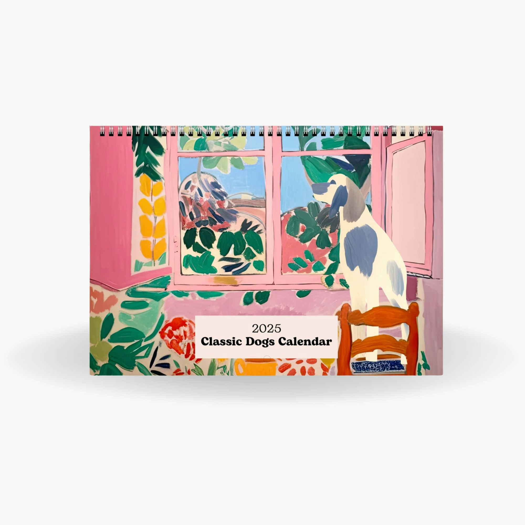 Classic Dogs, 2025 Wall Calendar Landscape by Peaches Calendars