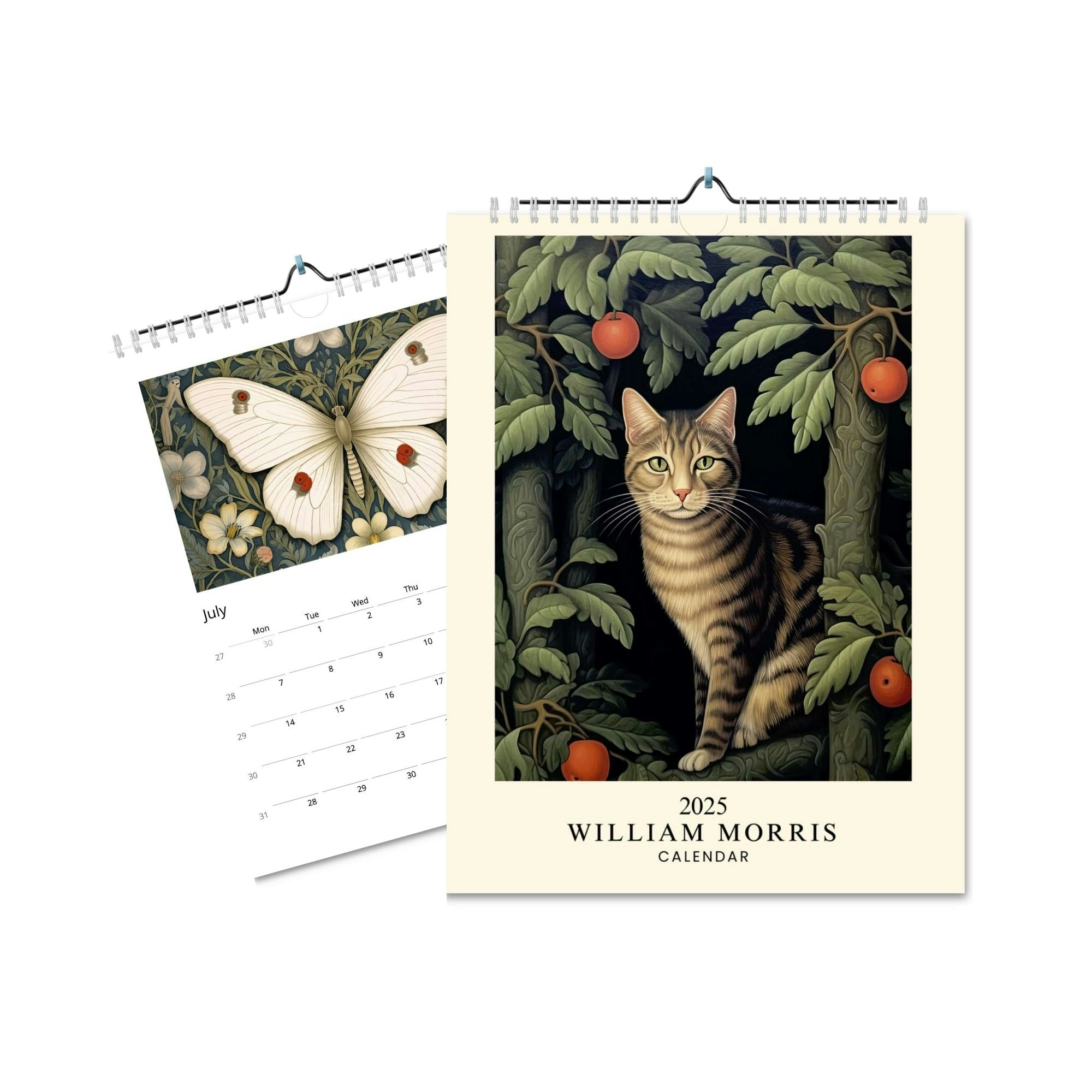 William Morris Animals 2025 Wall Calendar by Peaches Calendars