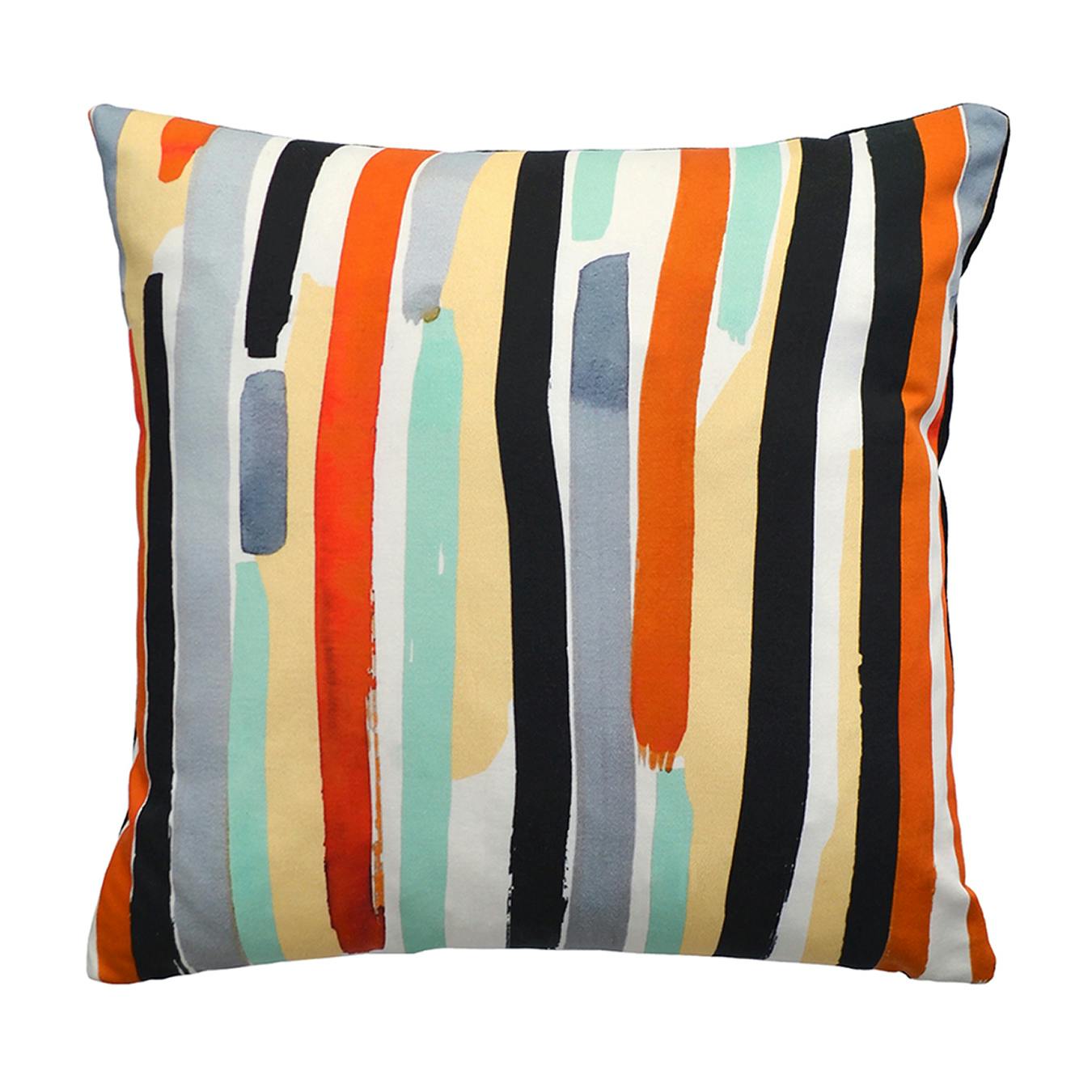 orange and white cushions