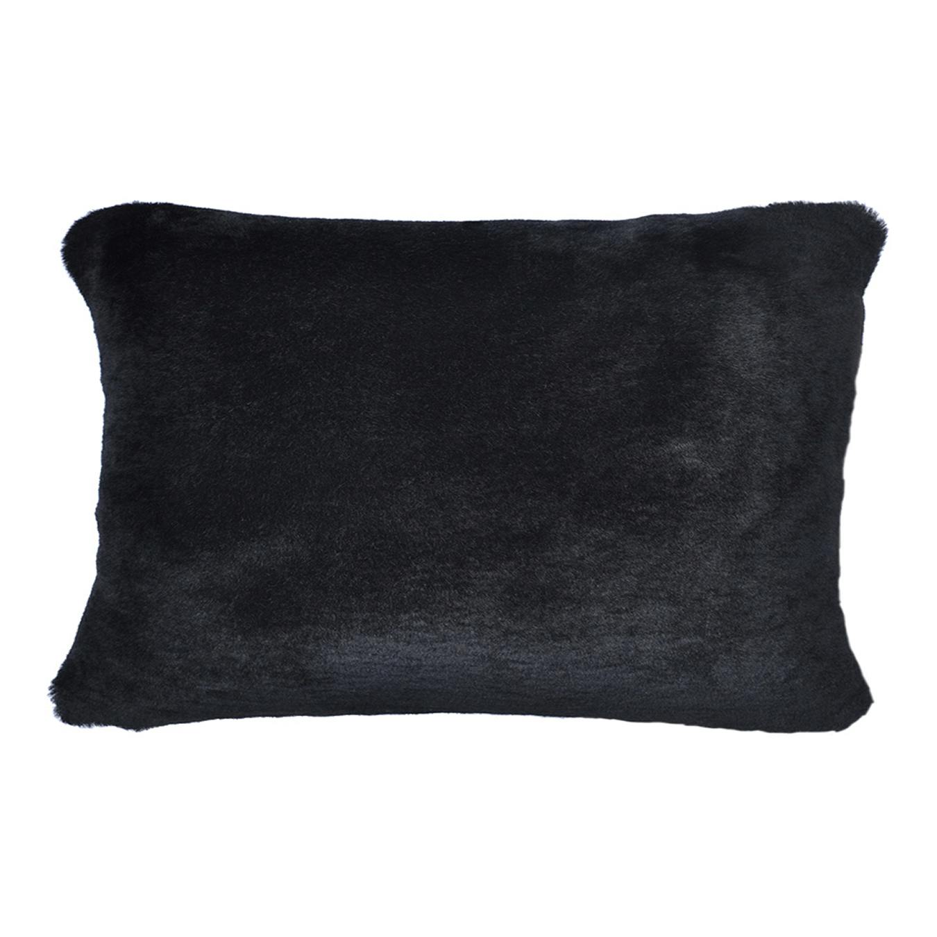 black bolster pillow