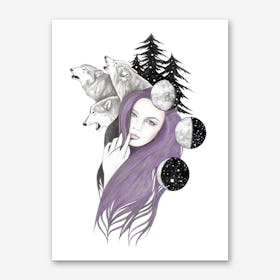 Three Moons Art Print