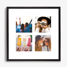 Framed Square Photo Collage Print