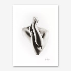 Nude Woman Charcoal Study 55 Art Print