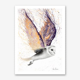 Opal Winged Owl Art Print