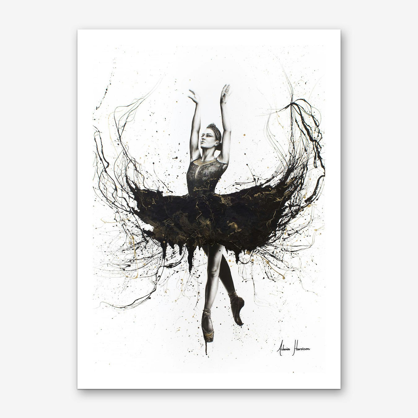 mastermind lærred enkel The Black Swan Art Print by Ashvin Harrison - Fy
