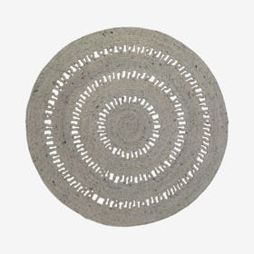 Bibek Round Rug - Grey