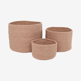 Ilse Baskets - Almond - Set of 3