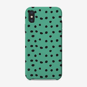 Polka Dots Green Phone Case