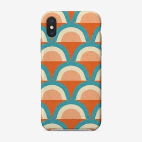 Mid Mod Rainbow Orange Phone Case