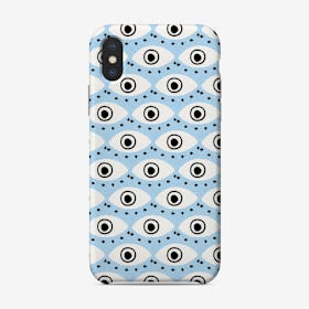 Evil Eye Charm Light Blue Phone Case