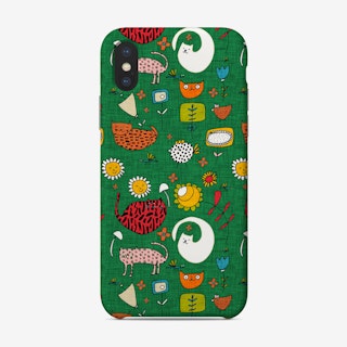Spring Cat Green Phone Case