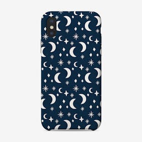 Moon And Star Blues Phone Case