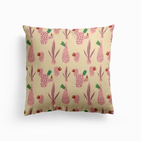 Mid Mod Cactus Pink   Cushion