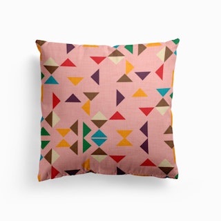 Kilim Triangle Pattern Pink   Cushion