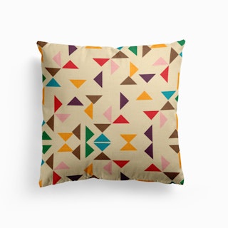 Kilim Triangle Pattern Beige  Cushion