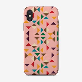 Kilim Triangle Pattern Pink   Phone Case