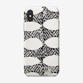 Arches Block Print In Black And White Phone Case