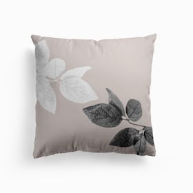 Monochrome Leaves Cushion