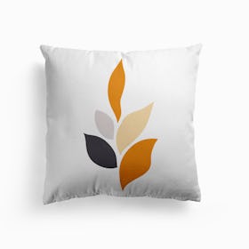 Modern Abstract Leaves Cushion