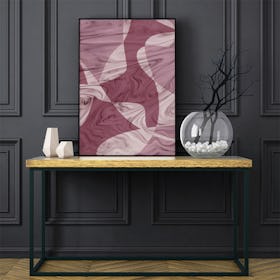 Abstract Pink Marble Art Print