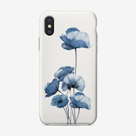 Blue Poppies Phone Case