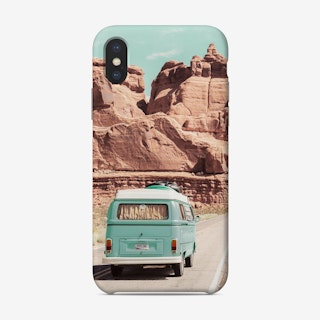 Boho Van In The Desert Phone Case