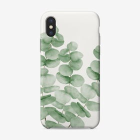 Watercolor Eucalyptus Leaves Phone Case