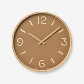 THOMSON PAPER Wall Clock / Brown