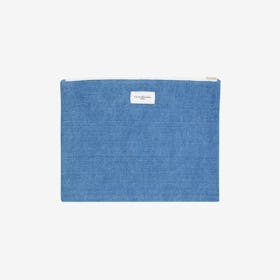 Barbette Pouch in Raw Denim