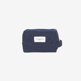 Tournelles Make Up Bag in Raw Denim