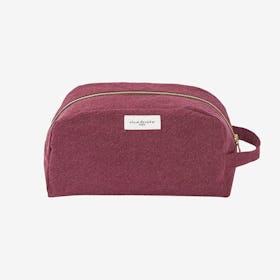 Hermel Toiletry Bag in Scarlett Burgundy