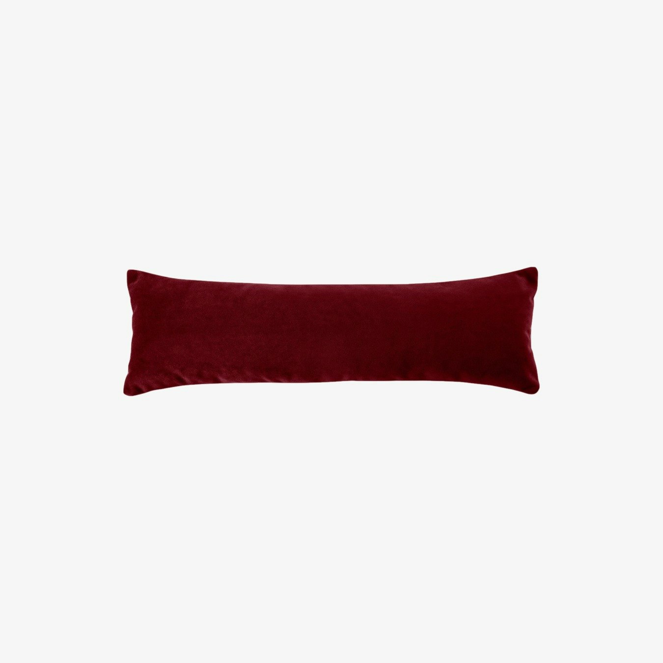 Bean Rectangle Velour Pillow - Bordo by EMKO